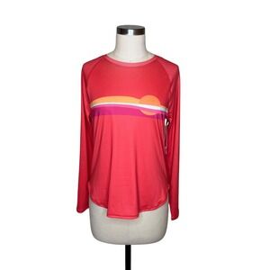 KRIMSON‎ KLOVER Pink Sunset Long Sleeve Top Base Layer Women's Size Small NWOT